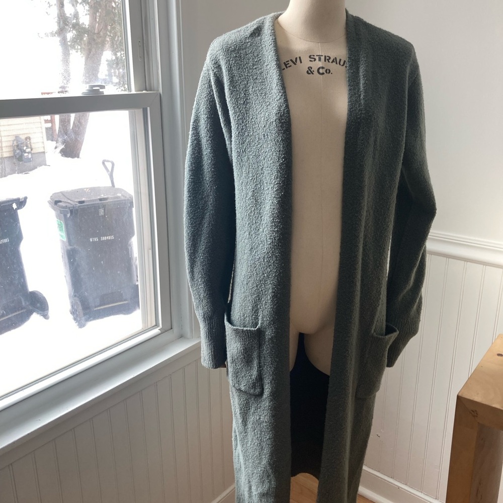 Express Women's Gray Cardigan Sweater